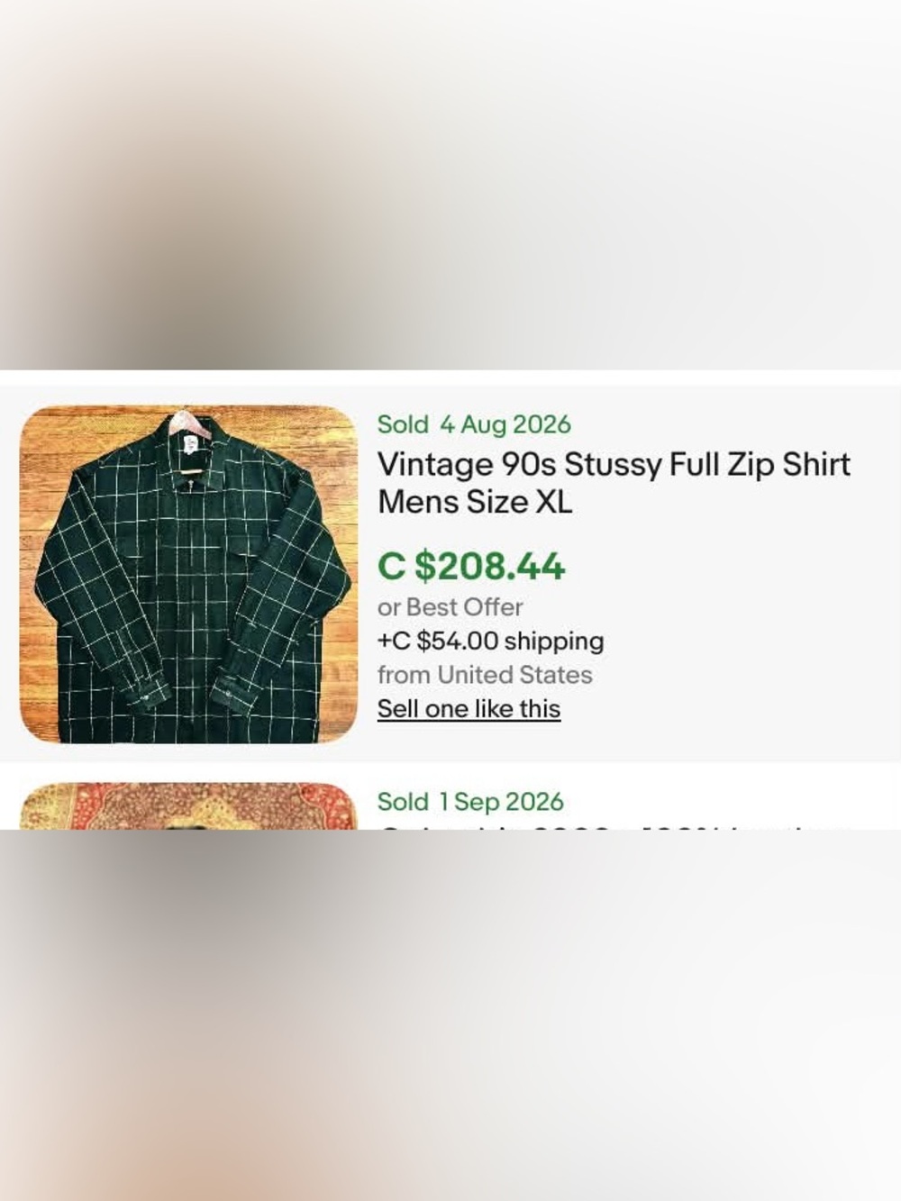 90s Stussy vintage full zip shirt jacket men’s size XL made in USA plaid Wool - Picture 13 of 13